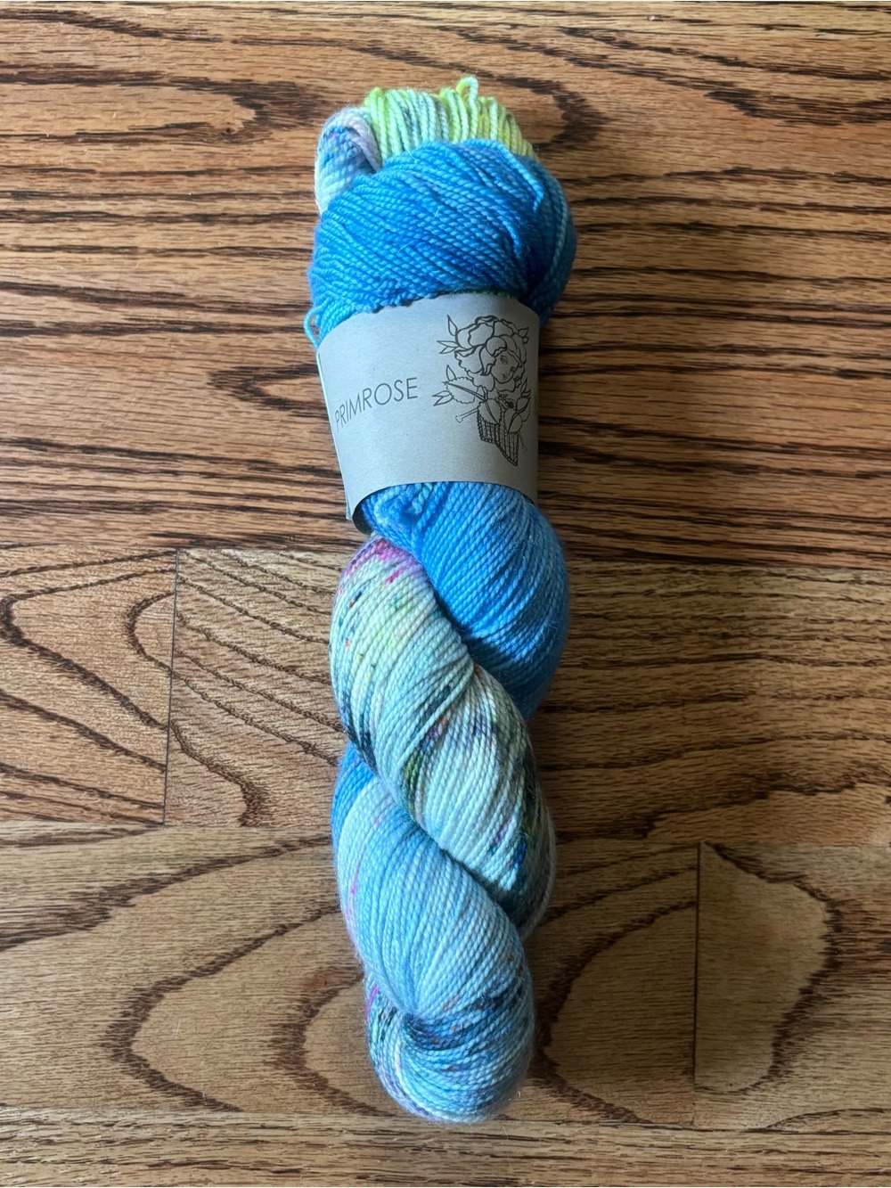 Primrose Yarn Co Ultimate Sock Hand-Dyed Yarn Blue Starship Troopers Wool Nylon